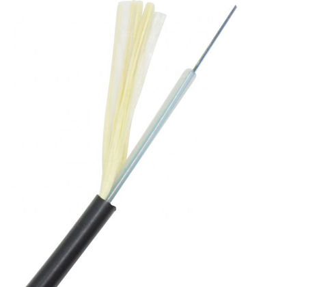Uni-Tube Indoor|Outdoor Fiber Optic Drop Cable 12 24 Fibers G657A2 OS2 Single Mode|Multimode Rated LSZH Black