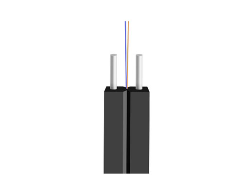 Indoor FTTH Drop Fiber Optic Cable 1 2 4 Fibers GJXH SM G652D G657A1 G657A2 LSZH White/Black