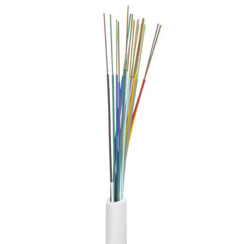 FTTB Indoor Fiber Optic Cable GJPFXJH Multi Cores 24 48 72 Core G657 G652D OS2 Multi Cores Rated FR LSZH White