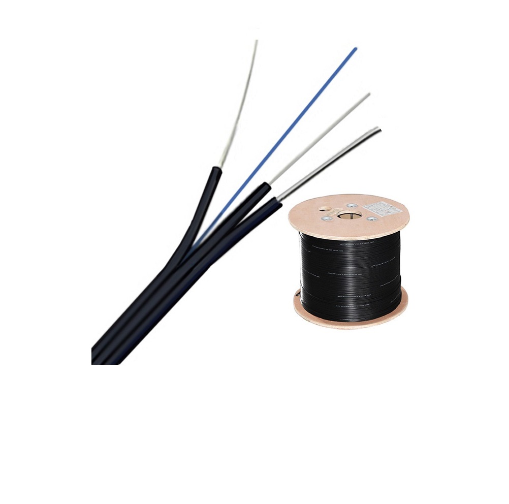 Self- supporting Outdoor FTTH GJXFH Butterfly Fiber Optic Cable SM G652D G657 Fiber LSZH 1KM