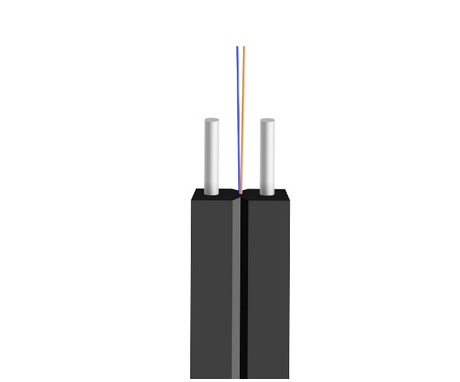 Manufacturer Indoor Fiber Optic Cable FTTH Drop GJXH 1 2core G657A1 Single Mode  LSZH White