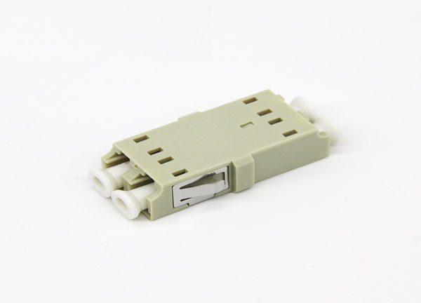 FTTx LC/PC - LC/PU Fiber Optic Adapter Mating Sleeve Duplex OM1 0.2dB Beige
