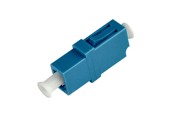 LC/UPC to LC/UPC Fiber Optic Adapter Plastic Simplex Single Mode Blue Color