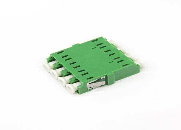 High Quality FTTH SM Quad LC APC to LC/APC Fiber Optic Adapter with Zirconia Ceramic Ferrule