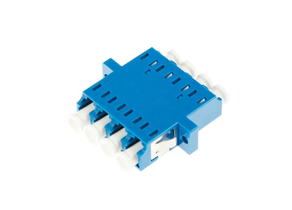 LC to LC Female Fiber Adapter SM Quad with Flange for Data Center Cabling