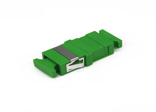SC/APC to SC/APC Female Optic Fiber Adapter Green Color with Short Ear