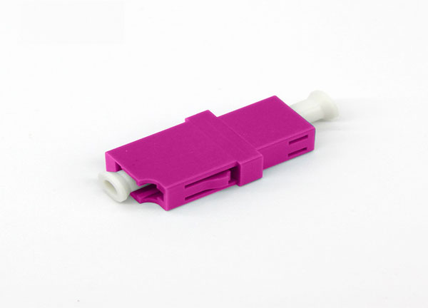 LC/UPC Optical Fiber Adapter / Coupler / Mating Sleeve OM4 SX Erica Violet