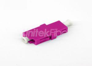 LC/UPC Optical Fiber Adapter / Coupler / Mating Sleeve OM4 SX Erica Violet
