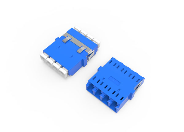 Self-developed Fiber Optic Adapter LC APC UPC Flangeless Quad