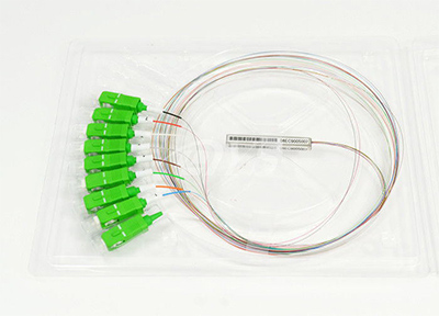 Optical PLC Splitter Mini Tube Steel Tube Bare Ribbon Fiber