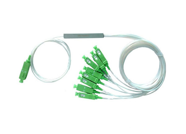 Manufacturing Steel Tube 1x8 Fiber Optic PLC Splitter