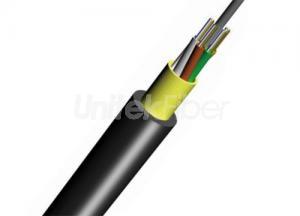 Outdoor ADSS Fiber Optic Cable|All Dielectric Self Supporting Cable SM G652D Central Loose Tube Single Sheath PE