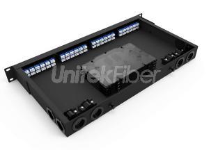 Excellent Rack Fiber Optic Patch Panel 24 48 96 Cores with Dismountable Adapter Faceplate