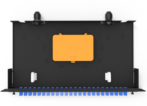 Supply 19 Inch Sliding Out Fiber Optic Patch Panel 12,24,48 Ports for Fiber Cable Management