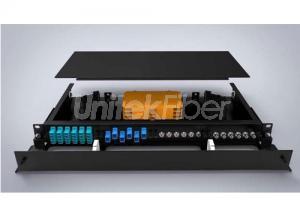Fixed Rack Mounted Optical Fiber Terminal Box with Transparent Cover