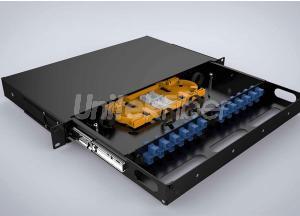 Sliding Drawer Type Termination Box 24 Port SC 1U Rack Mounted Fiber Optic Patch Panel