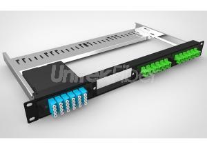 Rack Mounted 1U Fiber Optical Patch Panel 48 Cores with LC Duplex Adapter