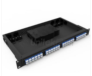 Rack Mounted 1U 19 Inch Fiber Optic Frame Patch Panel 24 48 96 Cores for Fiber Cabling System
