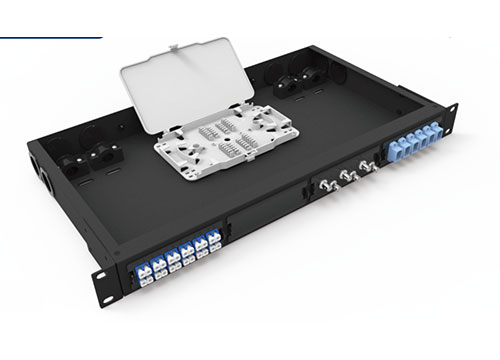1U 19 Inch Fixed Type Jack Mounted MPO & MTP Fiber Optic Patch Panel 96 Cores