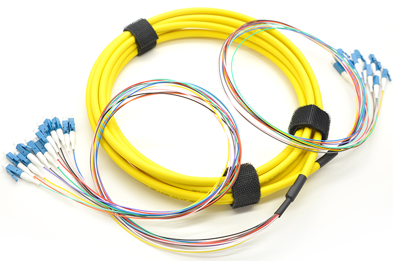 Bulk Fiber Cable LC/UPC-LC/UPC 12 Colors Cores Fiber Optic Patchcord SM G657A1 PVC