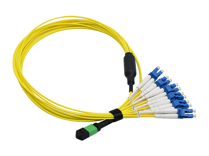 fiber optic patch cord mpo 12f lc upc patch cables single mode duplex pvc 3