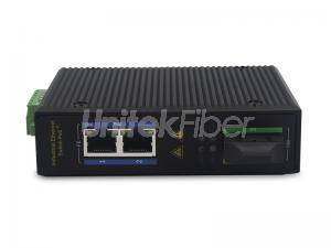 High Quality 1 Fiber Optical Port RJ45 2 Ports Network 10M 100M Industrial Ethernet PoE Switch