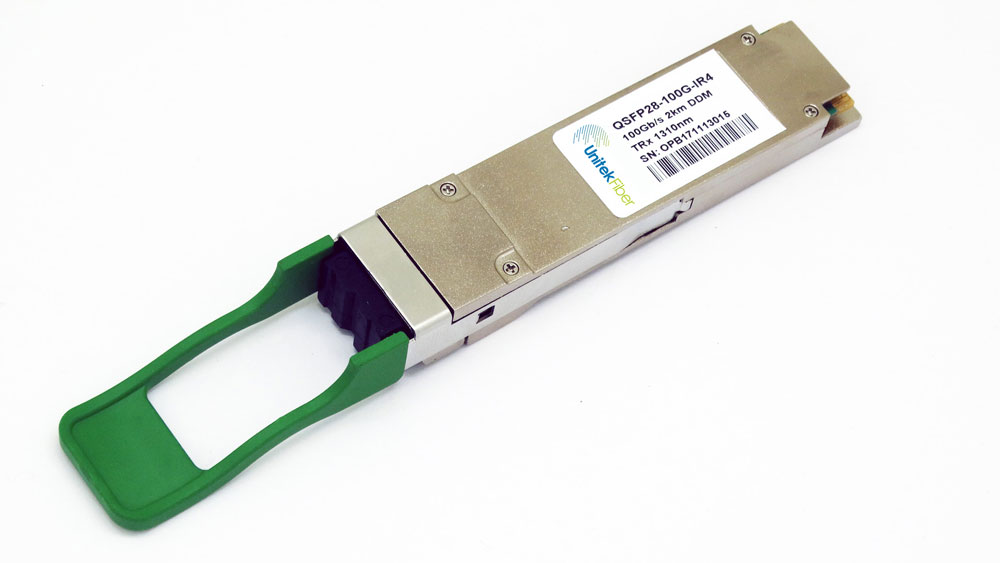 QSFP28 100G Optical Transceiver with Duplex LC Connector Up to 2KM 850nm 1310nm