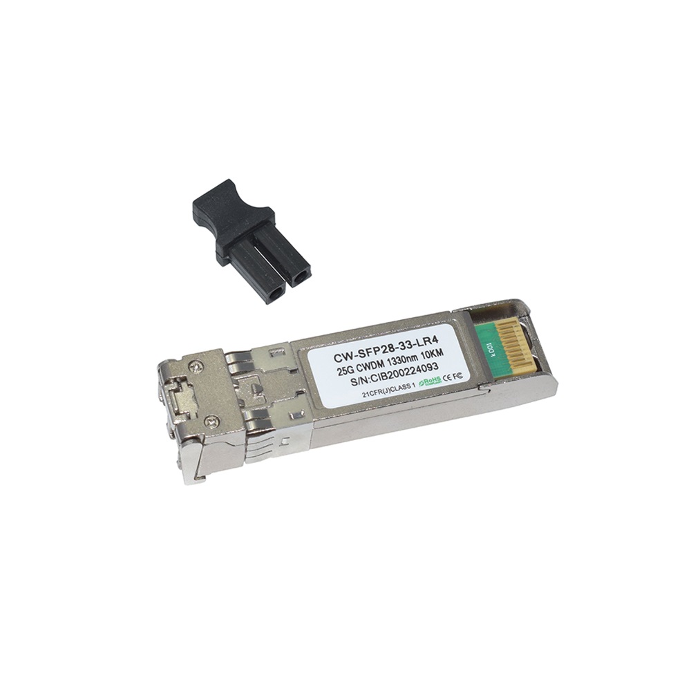 Fiber Optic Network Equipment 25G SFP28 Optical Transceiver Module Compatible 1330nm