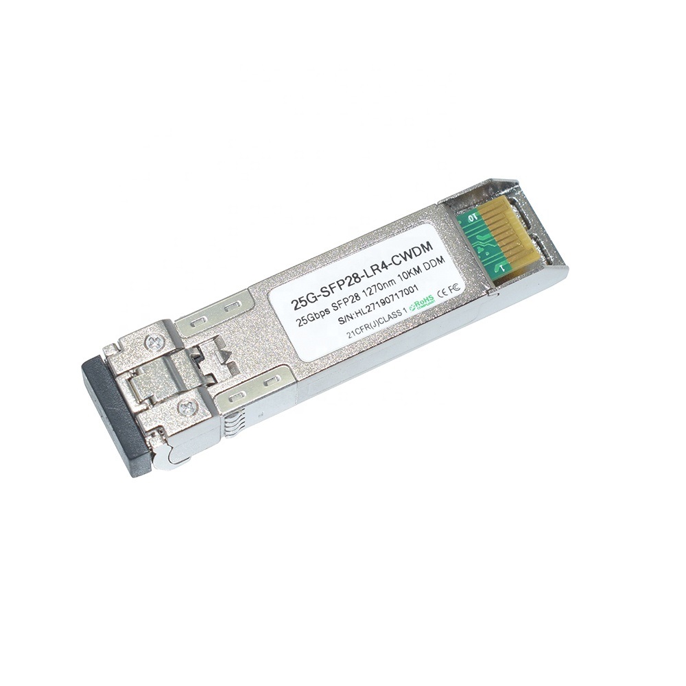 SFP28 25G Optical Transceiver With DOM Function 1270nm - 1370nm 10km 5G Fronthual Ethernet