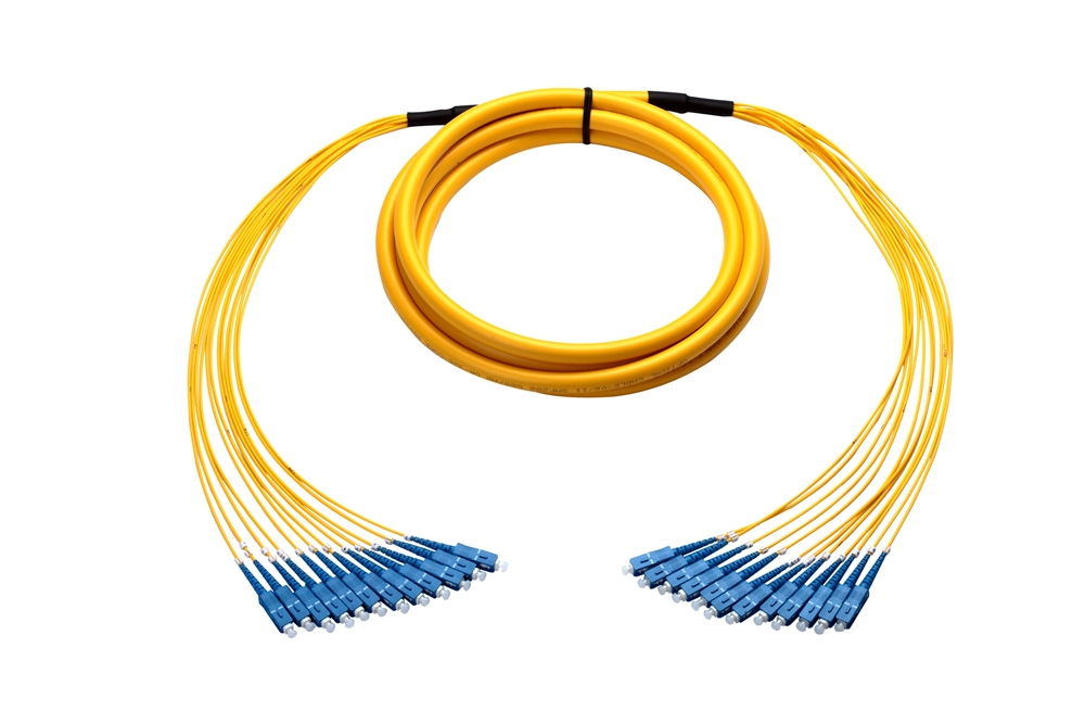 sc to sc breakout fiber optical patch cord 32 48cores corning g657a1 ofnr bulk fiber optic cables 5
