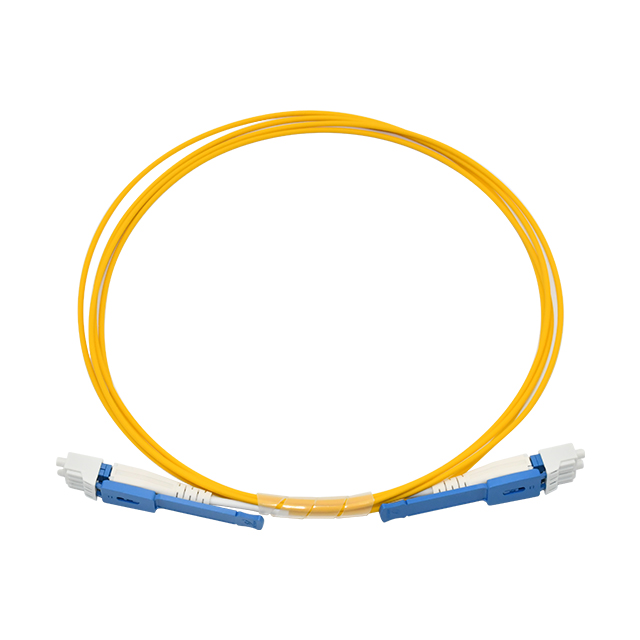 LC UPC to LC UPC Uniboot Pull-Push Duplex 9/125um Single Mode OFNP 5M Fiber Optic Patch Cable
