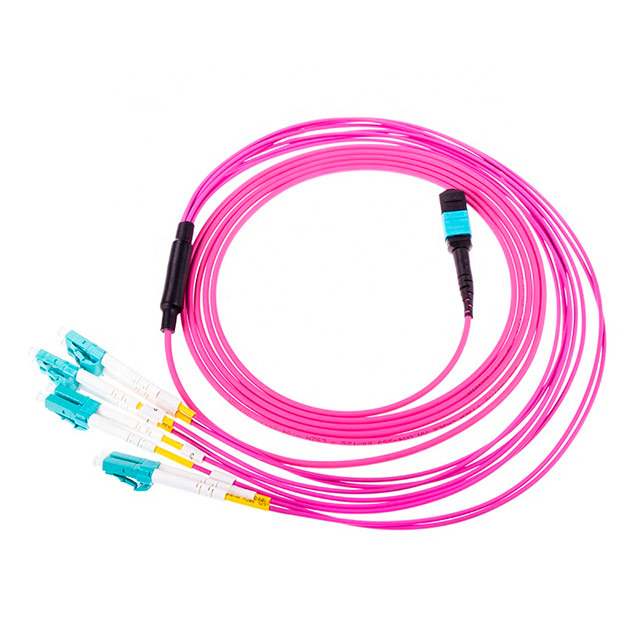 om4 fiber in mpo lc 8core