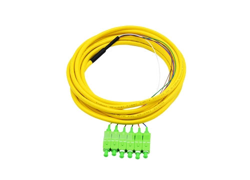 Customized Fan-Out Pigtail Cable Single Mode 6 12 Cores 9/125um Lc Lszh