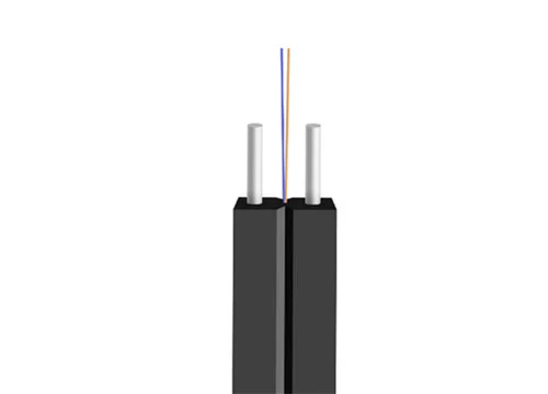 Indoor Fiber Optical Cable | FTTH Optical Drop Cable SM 2x3mm G657A1 2 4 6 Core LSZH Black Jacket