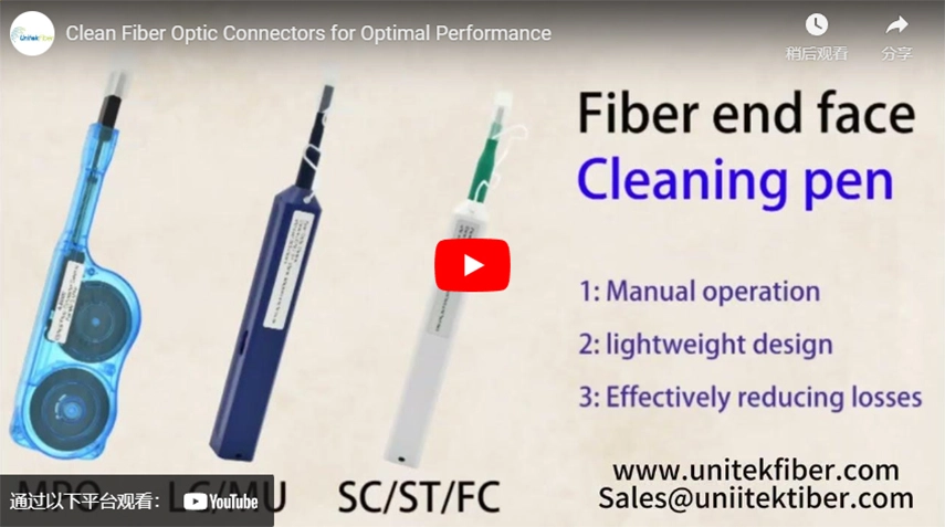Clean Fiber Optic Connectors for Optimal Performance