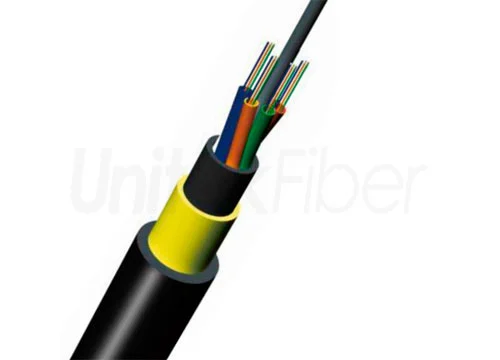 ADSS Fiber Optic Cable|All Dielectric Self Supporting Cable G652D Aramid Yarn Double Sheath PE