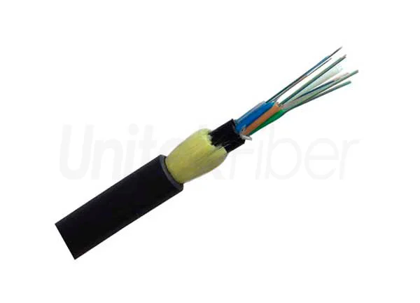 ADSS Fiber Optic Cable Outdoor Aerial 96cores Single Mode 100m 150m 200m Span Double Jacket