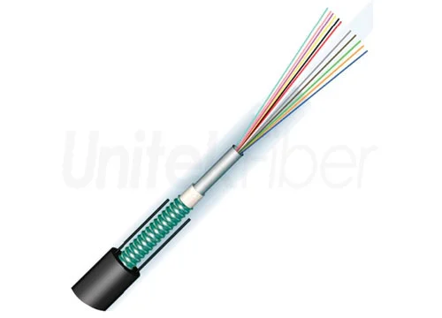 Aerial Fiber Optic Cable|GYXTW Fiber Optic Cable 2 Core SM Armored Central Loose Tube G652D PE