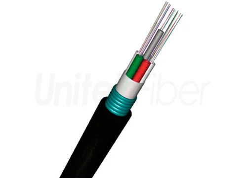 Hot Aerial Fiber|GYTS Fiber Optic Cable 48 Core G652D Single Mode Stranded Loose Tube Jacket PE