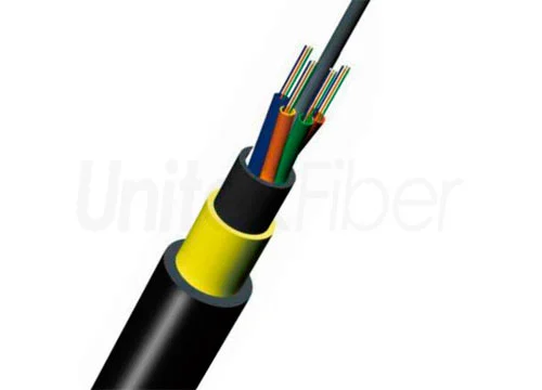 Supply All-dielectric Aerial ADSS Fiber Optic Cable 144 Cores Single Mode G652D Double Jacket PE Long Span