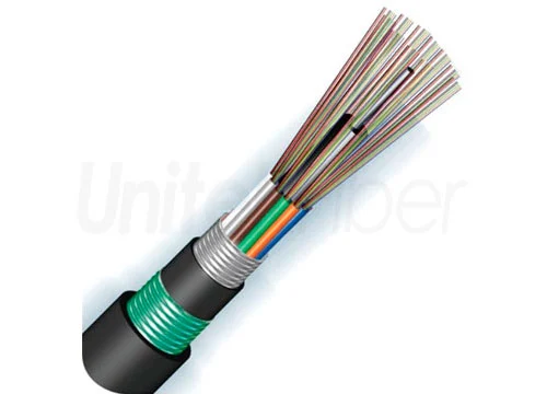 Outdoor Fiber Cable|GYTA53 Optic Cable 48 Core G652D Double Armored and Double Sheathed Jacket PE