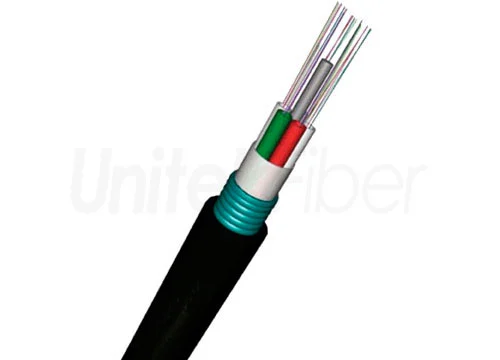 Duct Outdoor Fiber Optic Cable GYTS Single Mode G652D 72 Core Loose Tube Steel Tape PE Sheath