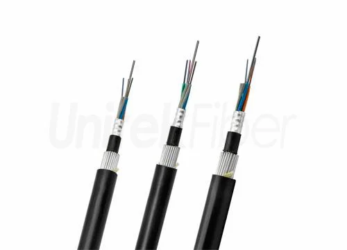 Outdoor Fiber Optical Cable Direct Bury GYTA33 Fiber Cable Double Armored SM 96 144 288 Core PE