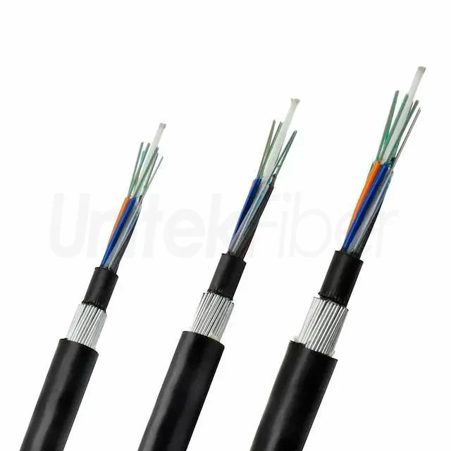 outdoor fiber optical cablearmored fiber cable sm os1 os2 96 144 288 core gyfty33 hdpe 2