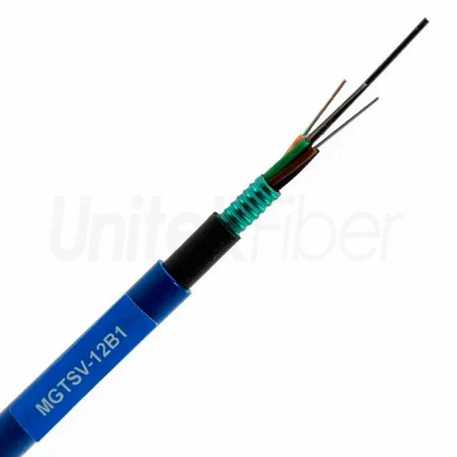 Outdoor Fiber Optical Cable|Coal Mine Fiber Cable Armored SM 96 144 288 Core MGTSV MDPE