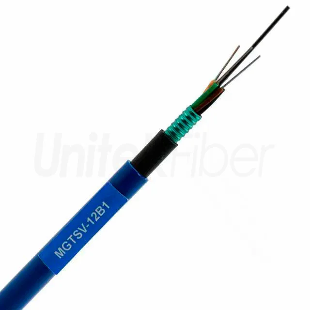 outdoor fiber optical cablecoal mine fiber cable armored sm 96 144 288 core mgtsv mdpe 3
