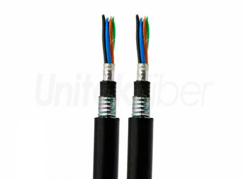 Outdoor Fiber Optical Cable | Anti-rodent Fiber Cable Double Armored Aluminum SM 96 144 288 Core PE