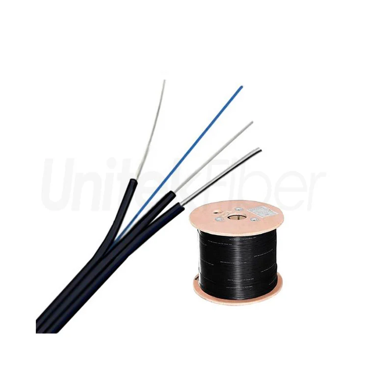 FTTH Outdoor Fiber Optical Drop Cable GJXFH SM 2x5mm G657A1 G657A2 2 4 6 Core LSZH Black Jacket