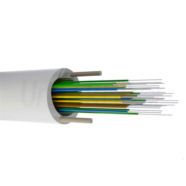 FTTB Indoor Fiber Optic Cable 12 24 36 48 Core G657A2 SM Rated FR LSZH White