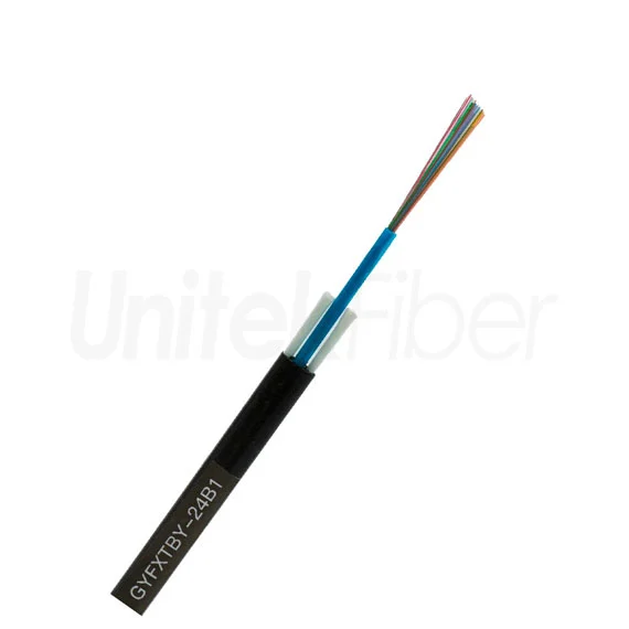 Cable de fibra óptica dieléctrico G652D 024 fibras PBTP